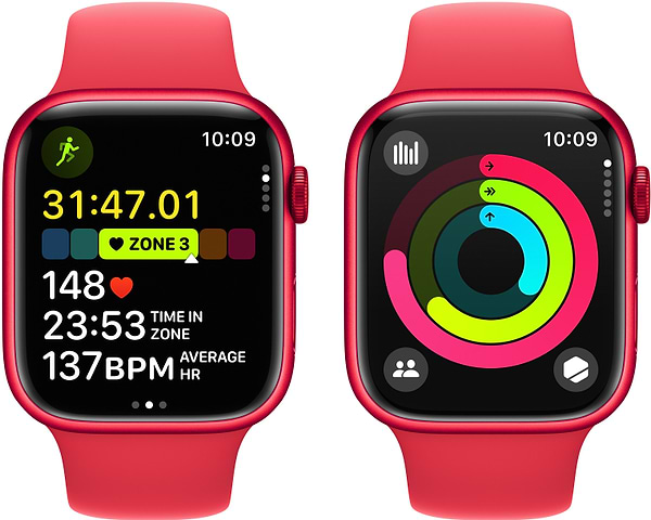Фото - Смарт-часы Apple Watch Series 9 GPS 45mm (PRODUCT)RED Aluminium Case with (PRODUCT)RED Sport Band - S/M