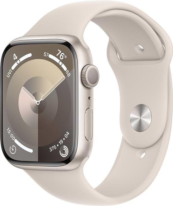 Фото - Смарт-часы Apple Watch Series 9 GPS 45mm Starlight Aluminium Case with Starlight Sport Band - M/L