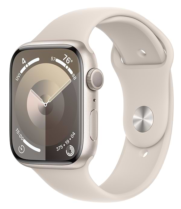 Фото - Смарт-часы Apple Watch Series 9 GPS 45mm Starlight Aluminium Case with Starlight Sport Band - S/M