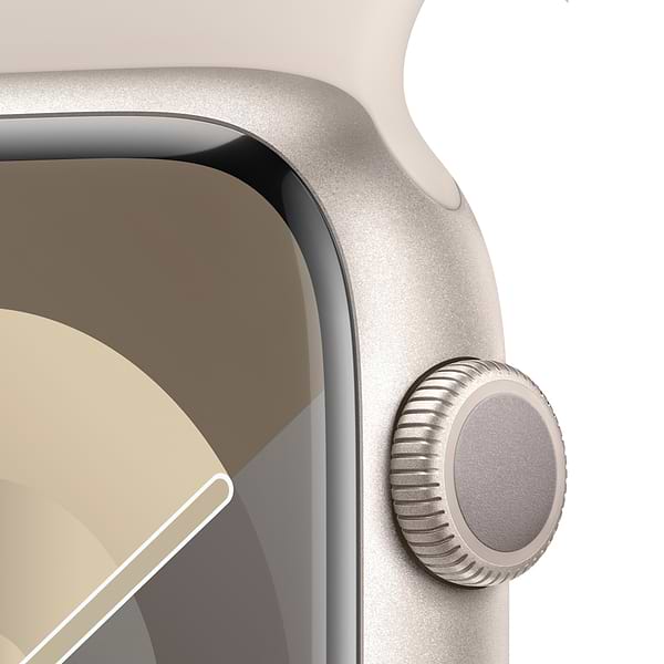 Фото - Смарт-часы Apple Watch Series 9 GPS 45mm Starlight Aluminium Case with Starlight Sport Band - M/L