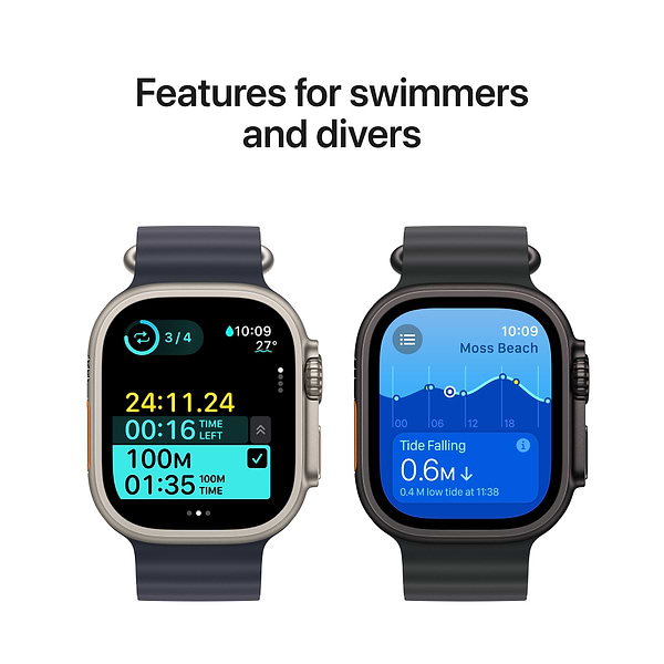 Фото - Смарт-годинник Apple Watch Ultra 2 GPS 49mm Black Titanium Case with Black Ocean Band