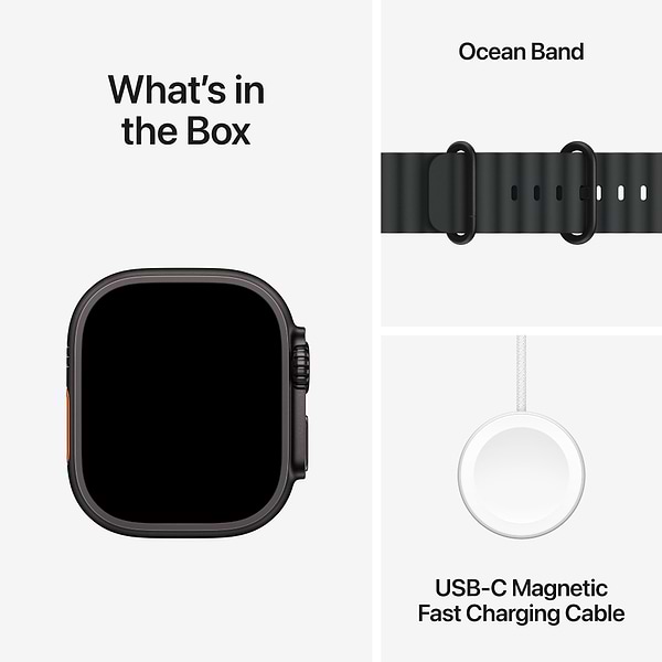 Фото - Смарт-годинник Apple Watch Ultra 2 GPS 49mm Black Titanium Case with Black Ocean Band