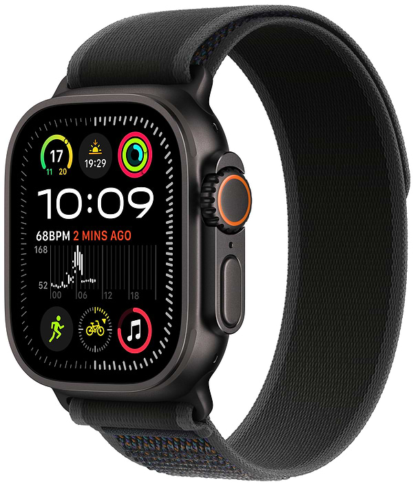 Фото - Смарт-годинник Apple Watch Ultra 2 GPS 49mm Black Titanium Case with Black Trail Loop - S/M