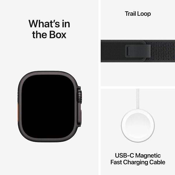 Фото - Смарт-годинник Apple Watch Ultra 2 GPS 49mm Black Titanium Case with Black Trail Loop - S/M