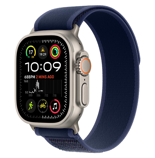Фото - Смарт-годинник Apple Watch Ultra 2 GPS 49mm Natural Titanium Case with Blue Trail Loop - M/L