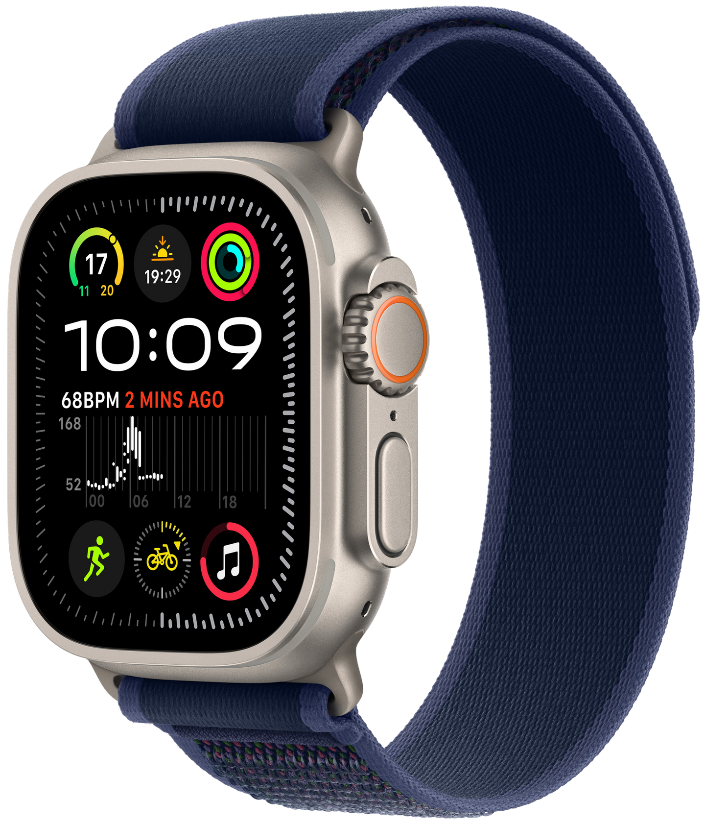 Смарт-часы Apple Watch Ultra 2 GPS 49mm Natural Titanium Case with Blue Trail Loop - S/M - Фото 1