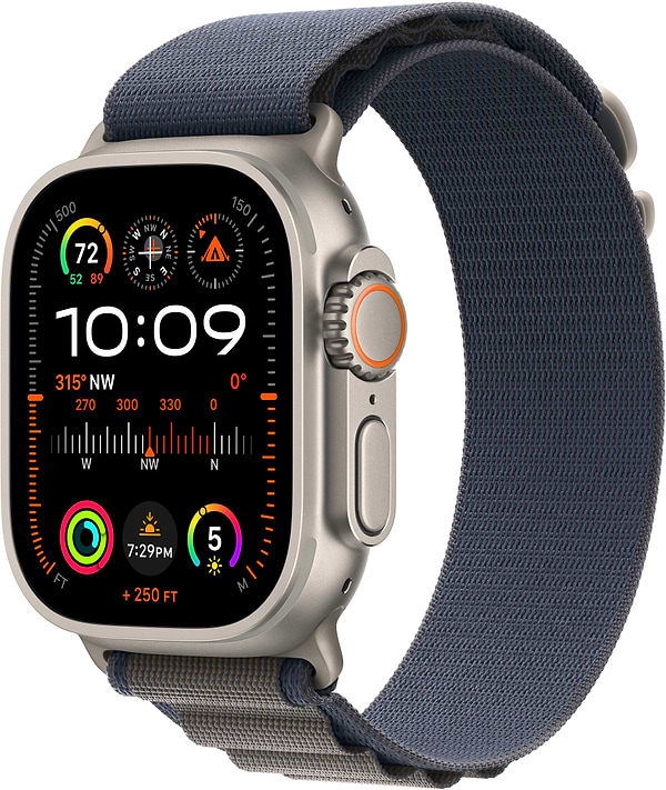 Фото - Смарт-часы Apple Watch Ultra 2 GPS 49mm Titanium Case with Blue Alpine Loop - Large