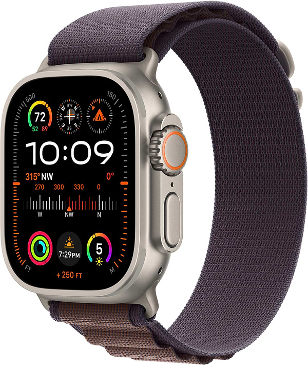 Фото - Смарт-годинник Apple Watch Ultra 2 GPS 49mm Titanium Case with Indigo Alpine Loop - Medium