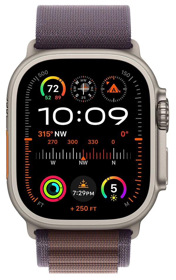 Фото - Смарт-годинник Apple Watch Ultra 2 GPS 49mm Titanium Case with Indigo Alpine Loop - Small