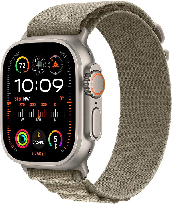 Фото - Смарт-годинник Apple Watch Ultra 2 GPS 49mm Titanium Case with Olive Alpine Loop - Medium