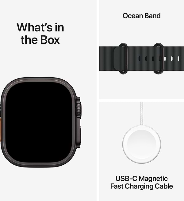 Фото - Смарт-часы Apple Watch Ultra 3 GPS + eSIM 49mm Black Titanium Case with Black Ocean Band