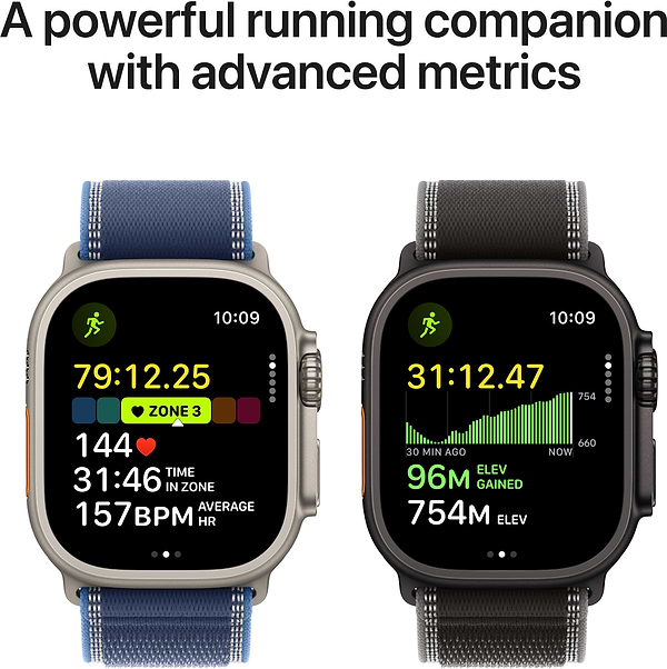 Фото - Смарт-годинник Apple Watch Ultra 3 GPS + eSIM 49mm Natural Titanium Case with Light Blue Alpine Loop - Large