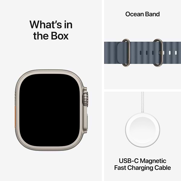 Фото - Смарт-часы Apple Watch Ultra 3 GPS + eSIM 49mm Natural Titanium Case with Anchor Blue Ocean Band