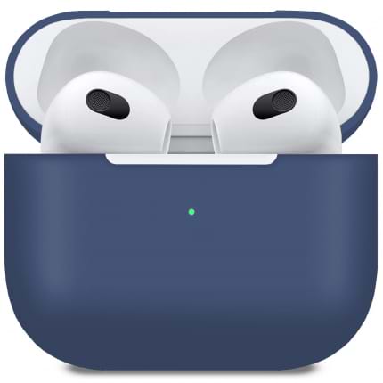 Чохол для навушників MakeFuture Apple AirPods 3 Silicone Blue (MCL-AA3BL) - Фото 1