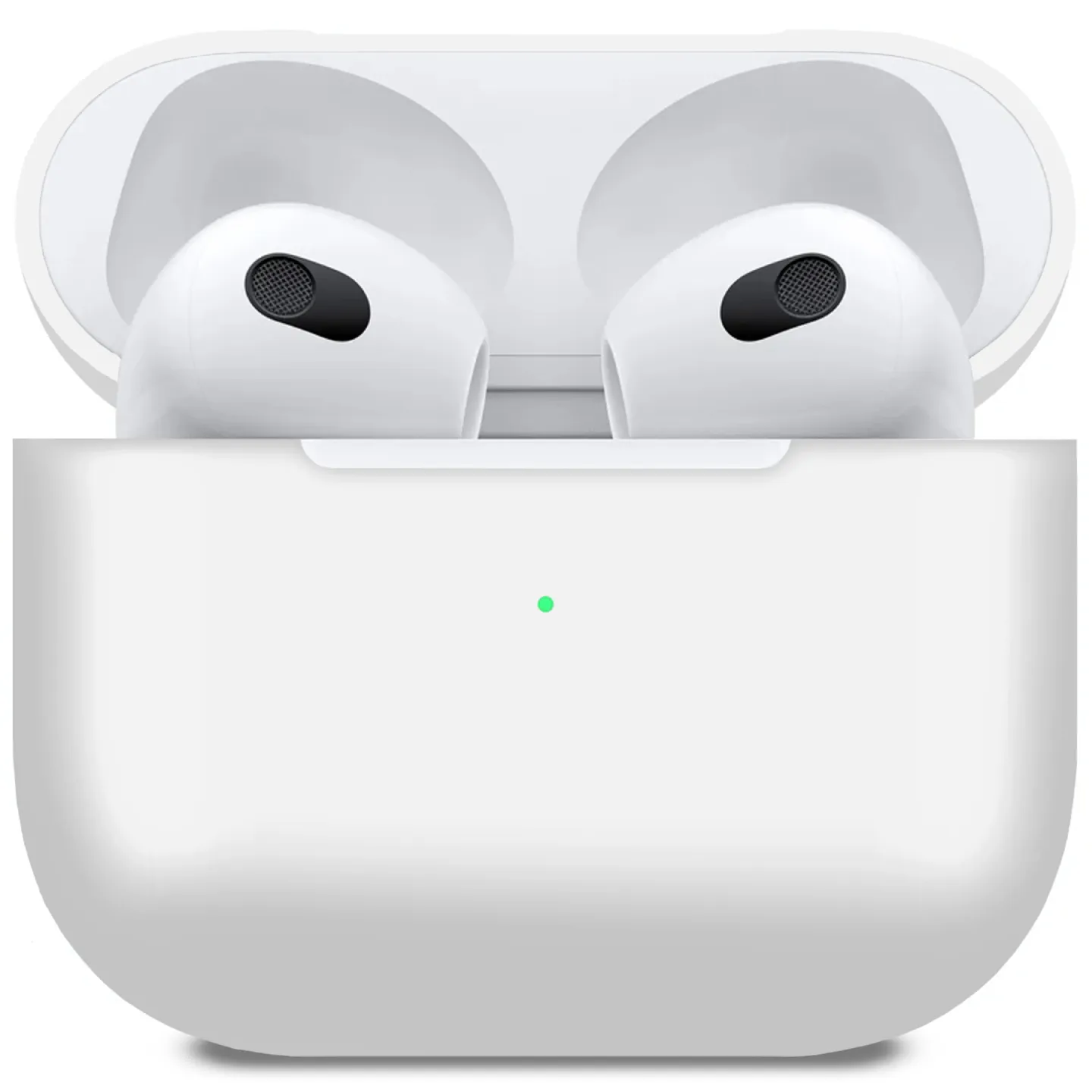 Чохол для навушників MakeFuture Apple AirPods 3 Silicone White (MCL-AA3WH) - Фото 1