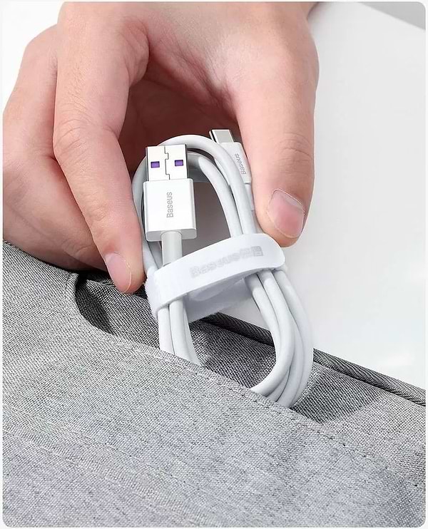 Фото - Уценка - Кабель синхронизации данных Baseus Superior Fast Charging USB-USB-C 1m White (CATYS-02)