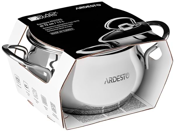 Фото - Кастрюля Ardesto Black Mars  1.1 л (AR0706S)