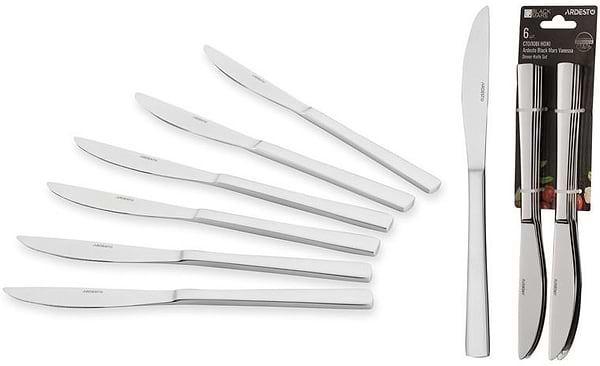 Фото - Набір ножів столових Ardesto Black Mars Vanessa 6 пр. (AR0706VK)