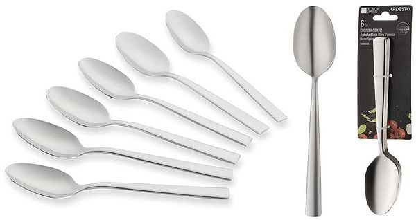 Фото - Набор ложек столовых Ardesto Black Mars Vanessa 6 пр. (AR0706VS)