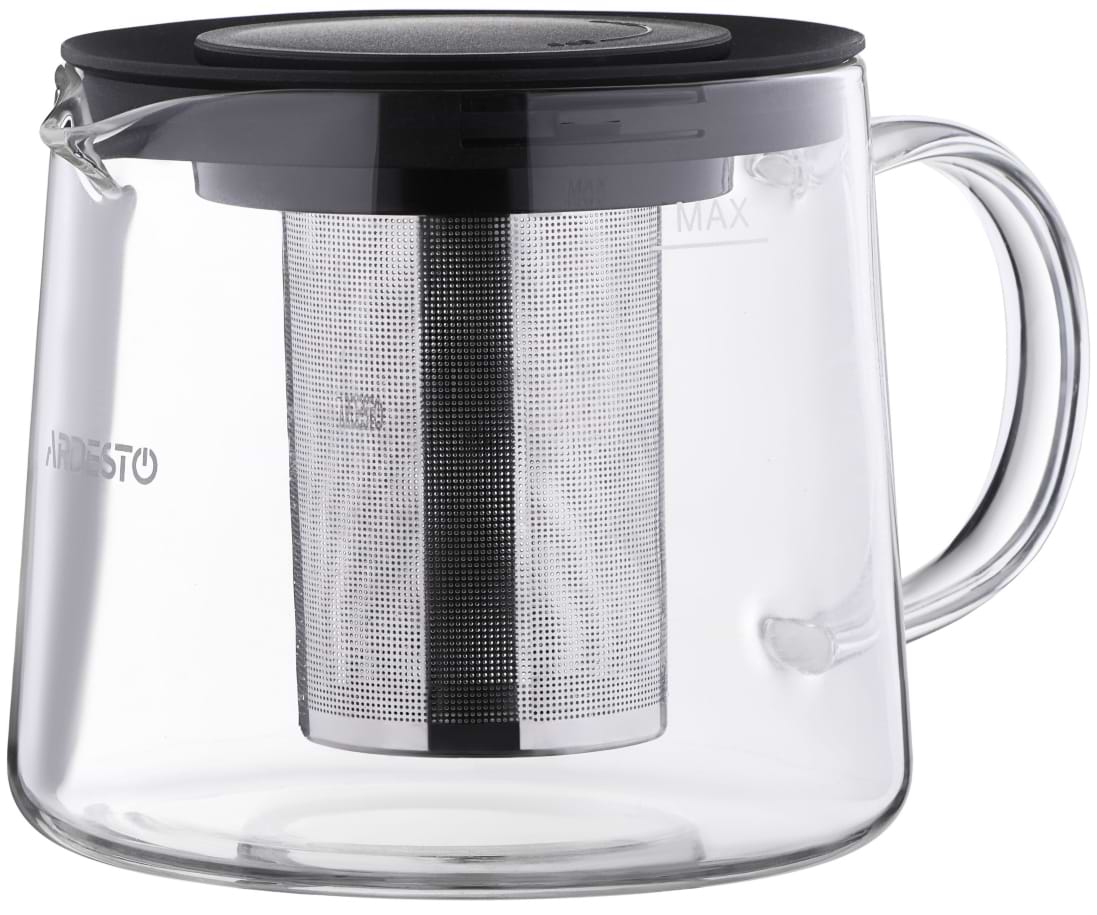 Чайник заварювальний Ardesto Black Mars 1000 мол (AR0710FP)