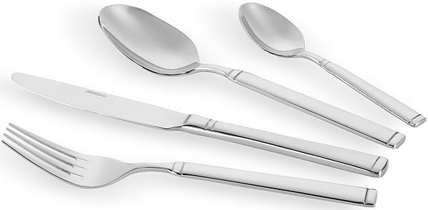 Фото - Набор столовых приборов Ardesto Black Mars Bordeaux 24 пр (AR0724BS)