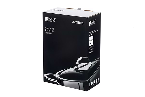 Фото - Кастрюля Ardesto Black Mars 3 л (AR0730S)