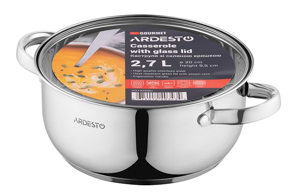 Фото - Кастрюля Ardesto Gemini Gourmet 2.7 л (AR1926BC)