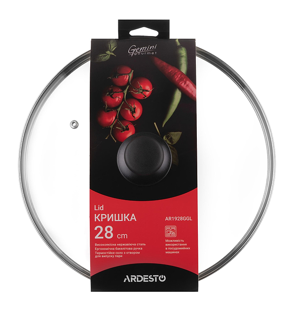 Фото - Кришка для посуду Ardesto Gourmet 28 см (AR1928GGL)