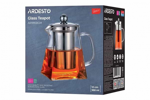 Фото - Чайник заварочный Ardesto Gemini Roma 950 мл (AR1995BGM)