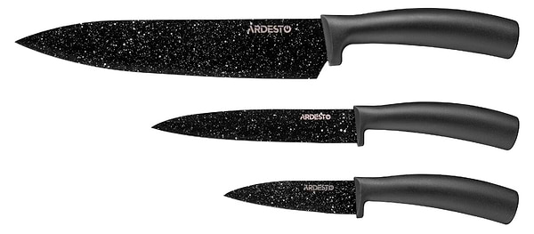 Фото - Набор ножей Ardesto Black Mars 3 пр. (AR2103BB)