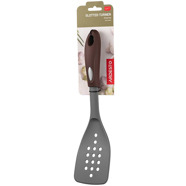 Фото - Лопатка кухонна Ardesto Gemini 32 см Gray/Brown (AR2133PG)
