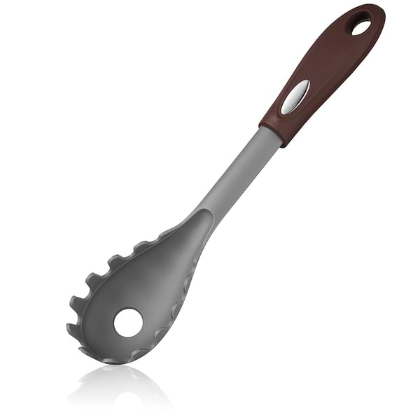 Фото - Ложка для спагетті Ardesto Gemini 28 см Gray/Brown (AR2155PG)