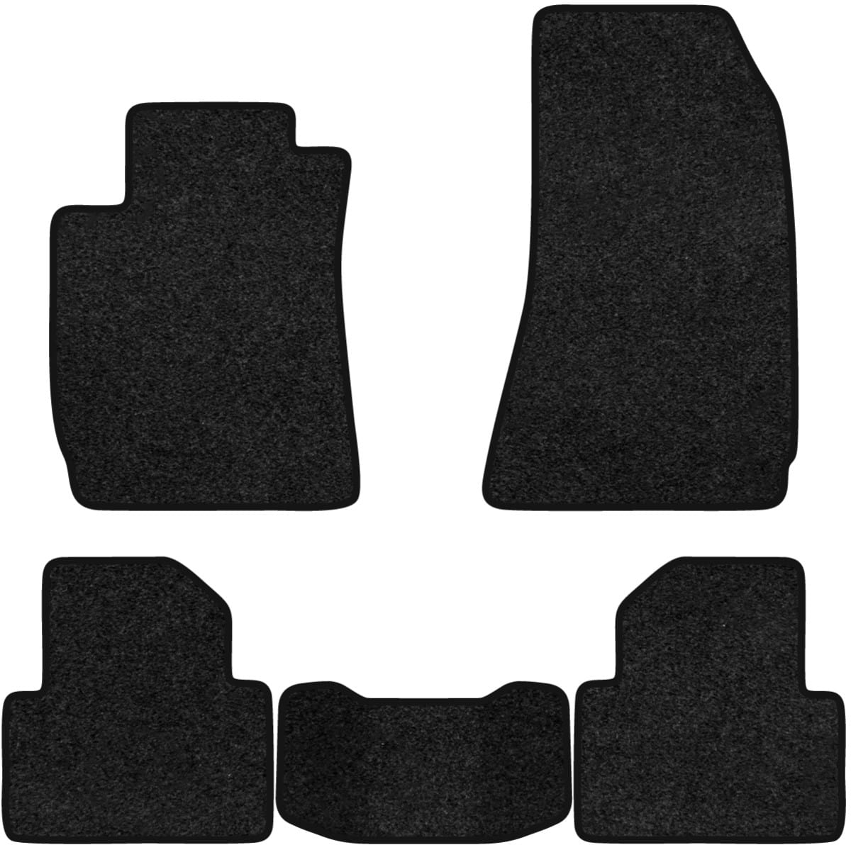 Коврики ворсовые в салон авто EVAtech Premium для Alfa Romeo 159 (939) 2005-2011 1 поколение Sedan EU черный кант AR21673CB5VPB