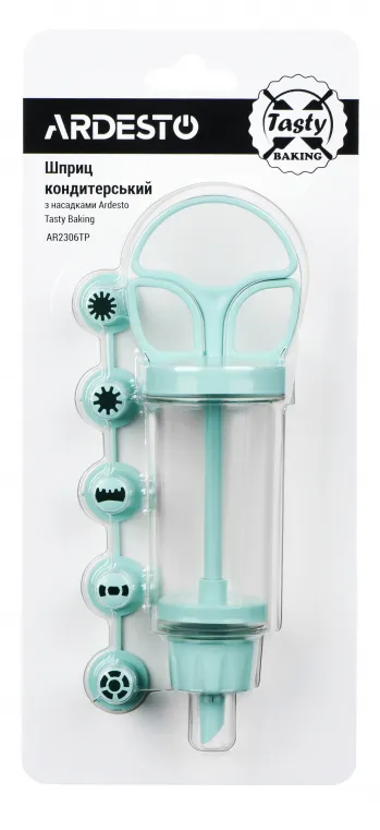 Фото - Кондитерський шприц Ardesto Tasty Baking Blue Tiffany (AR2306TP)
