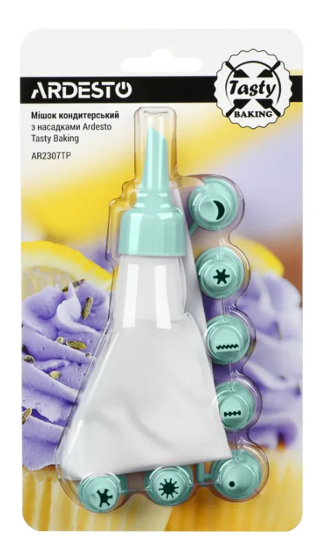Фото - Кондитерський мішок Ardesto Tasty Baking Blue Tiffany (AR2307TP)