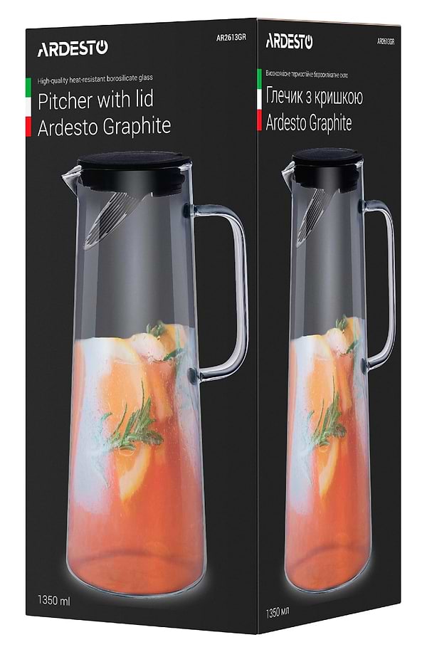 Фото - Кувшин Ardesto Graphite 1350 мл (AR2613GR)