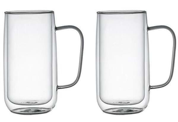 Фото - Набір чашок з подвійними стінками Ardesto 400 мл (AR2640WH) Фото - Набір чашок з подвійними стінками Ardesto 400 мл (AR2640WH)