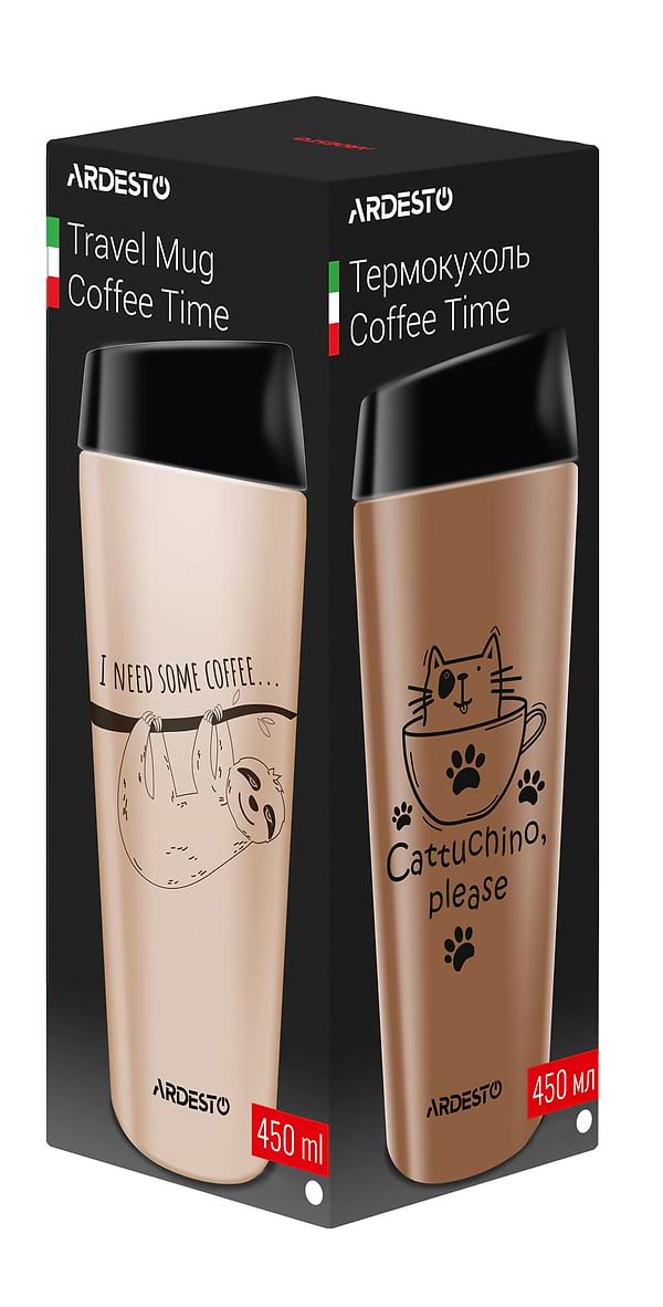 Фото - Термокружка Ardesto Coffee Time Cat 450 мл (AR2645DMM)