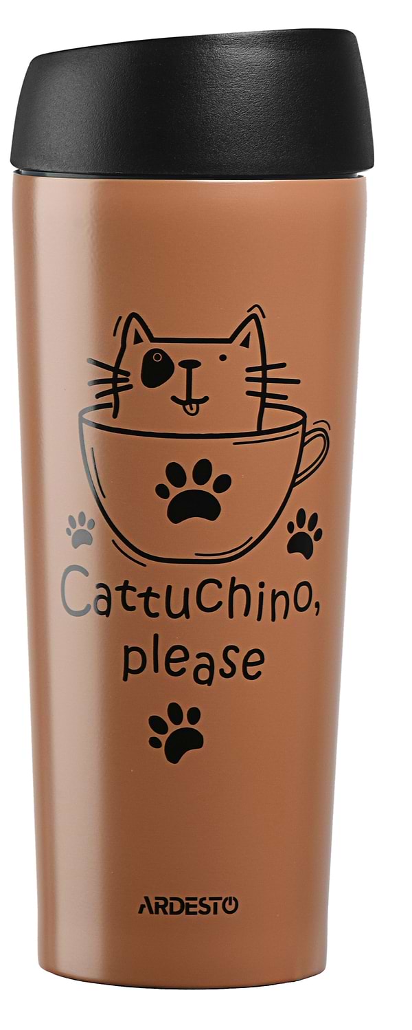 Фото - Термокружка Ardesto Coffee Time Cat 450 мл (AR2645DMM)