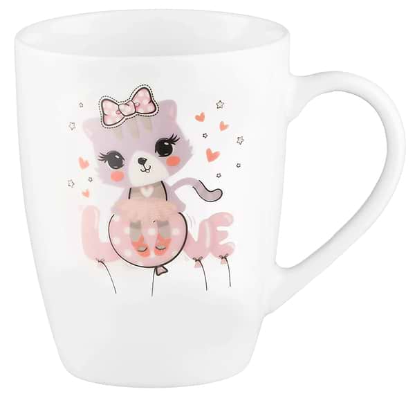 Фото - Чашка Ardesto Love 320 мл White (AR3042BS)