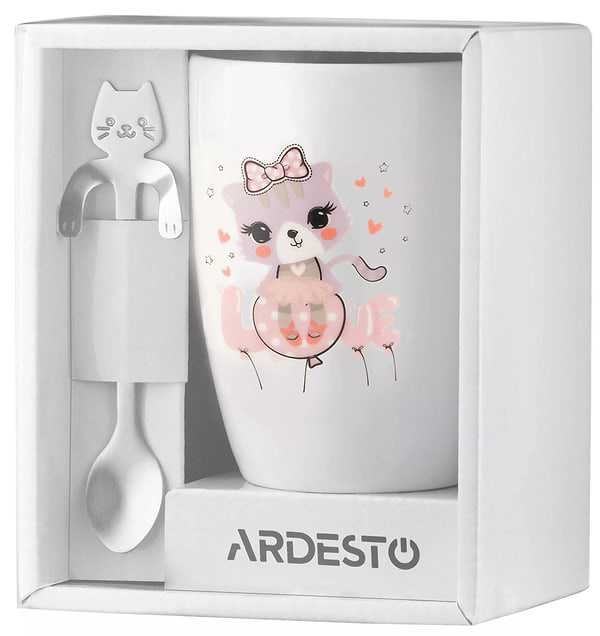 Фото - Чашка Ardesto Love 320 мл White (AR3042BS)