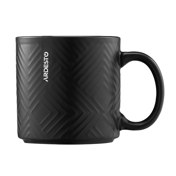 Фото - Чашка Ardesto Francesca 360 мл Black (AR3483BK)