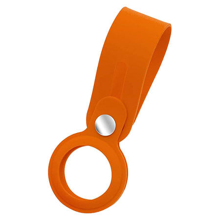 Чохол для бездротового маяка Armorstandart for AirTag Silicone Loop with Button Orange (ARM59159) - Фото 1