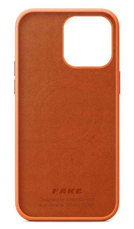 Фото - Чехол для смартфона Armorstandart Fake Leather for Apple iPhone 14 Pro Max Golden Brown (ARM64463)