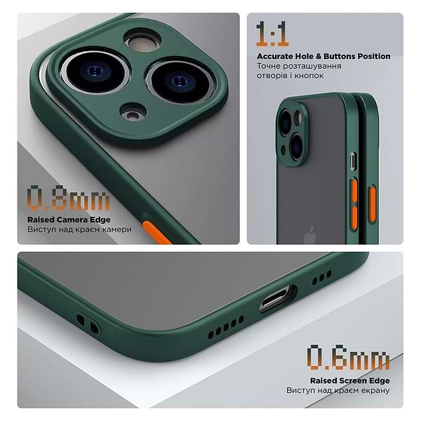 Фото - Чохол для смартфону Armorstandart Frosted Matte for Samsung A25 5G (A256) Dark Green (ARM69691)