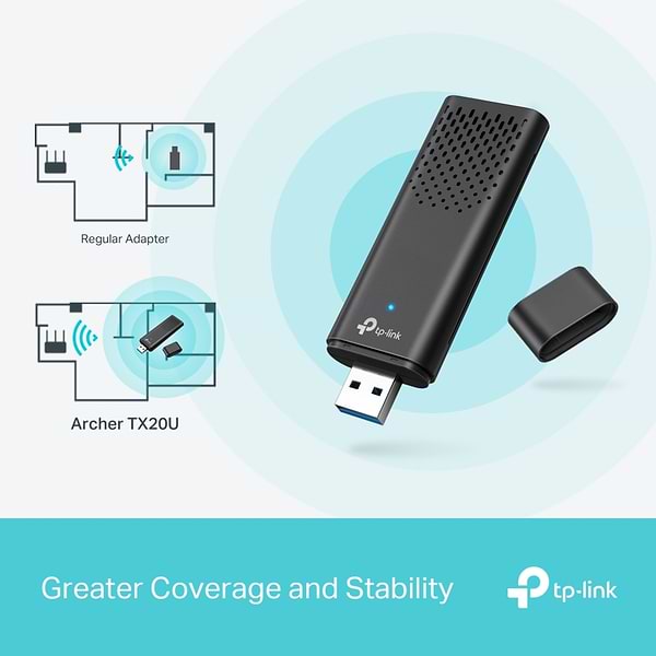 Фото - USB-адаптер сети WiFi TP-Link Archer TX20U