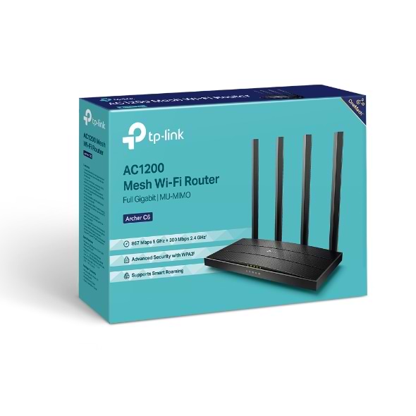 Фото - Маршрутизатор інтернет WiFi5 TP-Link Archer C6 V4