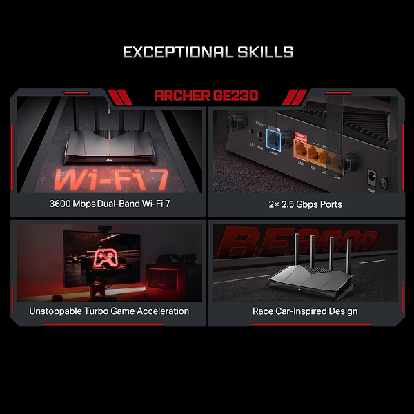 Фото - Маршрутизатор интернет WiFi7 TP-Link Archer GE230