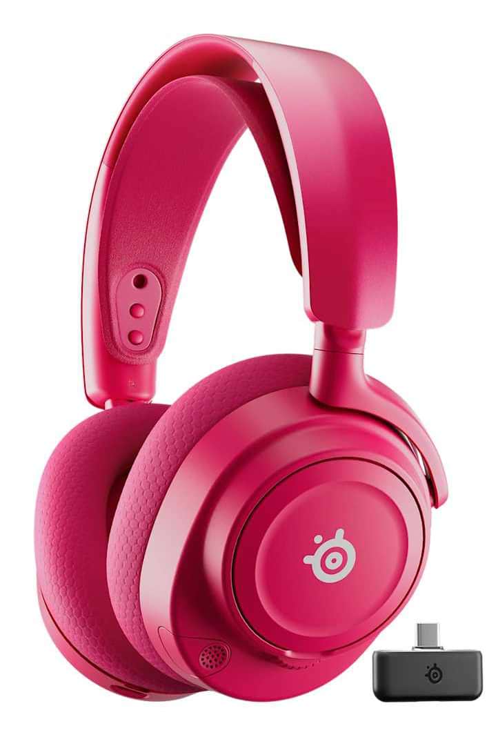 Гарнитура беспроводная игровая SteelSeries Arctis Nova 7P Gen 2 Wireless Magenta (61746)