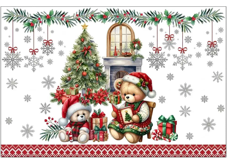 Салфетка для сервировки ARDESTO Christmas Bears 30х45 см 2 шт. (ART15BR)